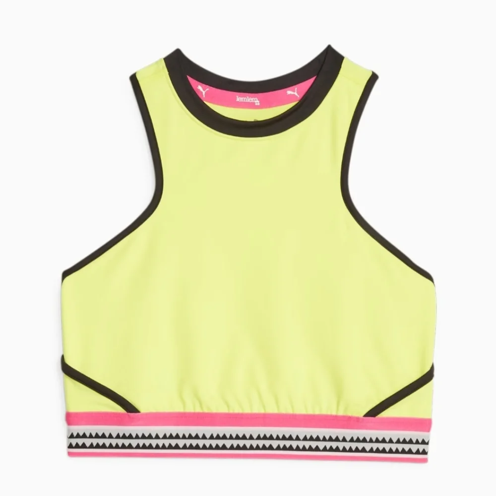 💛PUMA LEMLEM CROPPED TRAINING TANK TOP SIZE S